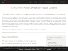 Tablet Screenshot of clinicaveterinariacamagna.it